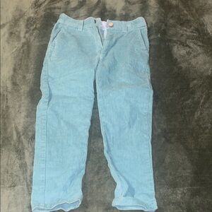 Little English Teal Corduroy Pants